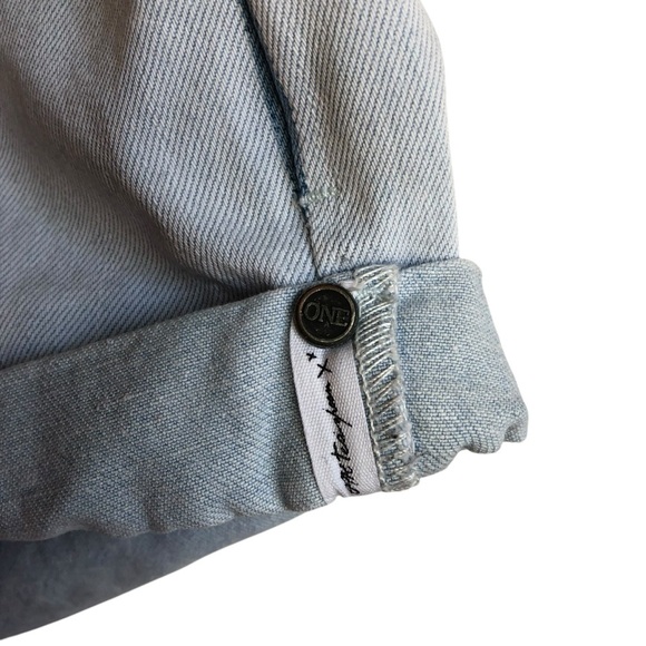 One Teaspoon Low Waist Bandit Shorts Blue Space Size 29 - Picture 8 of 16